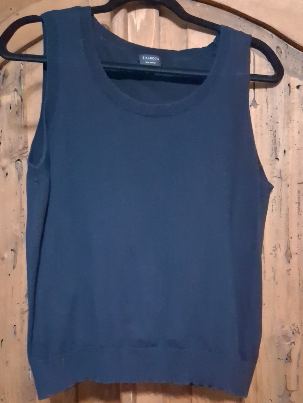 Talbots Black  Sleeveless Knit Tank